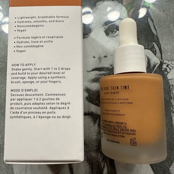 Morphe Foundation-Hint Of Cappuccino sheer to medium coverage Deep Tan w Neutral - Picture 6 of 7